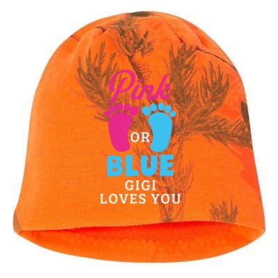 Gender Reveal Pink Or Blue Gigi Loves You Gift Kati - Camo Knit Beanie