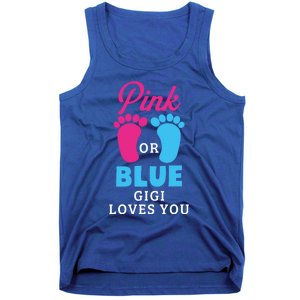 Gender Reveal Pink Or Blue Gigi Loves You Gift Tank Top