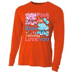 Gender Reveal Pink Or Blue Cooling Performance Long Sleeve Crew