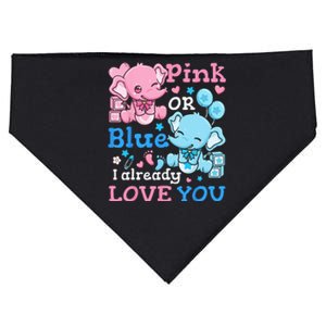 Gender Reveal Pink Or Blue USA-Made Doggie Bandana