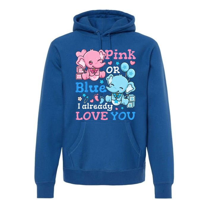 Gender Reveal Pink Or Blue Premium Hoodie