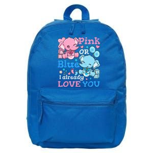 Gender Reveal Pink Or Blue 16 in Basic Backpack