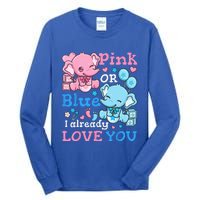 Gender Reveal Pink Or Blue Tall Long Sleeve T-Shirt