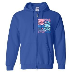 Gender Reveal Pink Or Blue Full Zip Hoodie