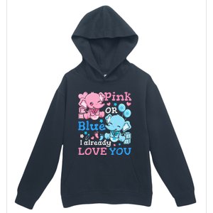 Gender Reveal Pink Or Blue Urban Pullover Hoodie