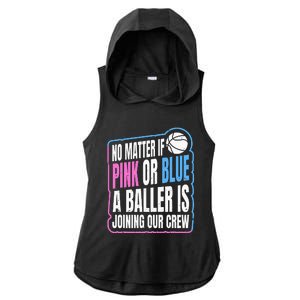 Gender Reveal Party Quote For A Basketball Player Ladies PosiCharge Tri-Blend Wicking Draft Hoodie Tank