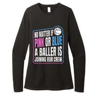 Gender Reveal Party Quote For A Basketball Player Womens CVC Long Sleeve Shirt