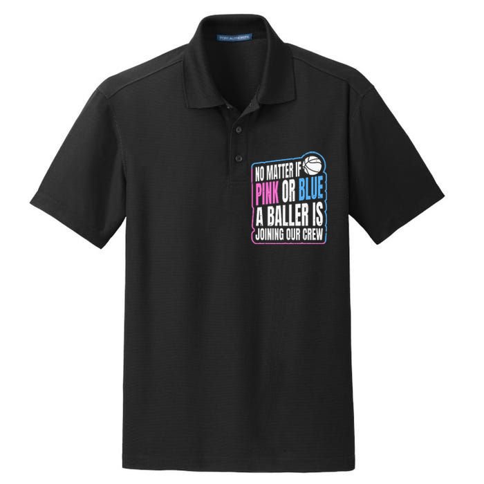 Gender Reveal Party Quote For A Basketball Player Dry Zone Grid Polo