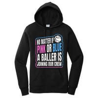 Gender Reveal Party Quote For A Basketball Player Women's Pullover Hoodie