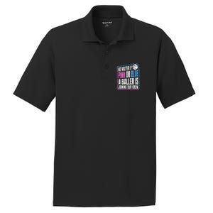 Gender Reveal Party Quote For A Basketball Player PosiCharge RacerMesh Polo