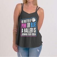 Gender Reveal Party Quote For A Basketball Player Women's Strappy Tank