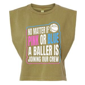 Gender Reveal Party Quote For A Basketball Player Garment-Dyed Women's Muscle Tee