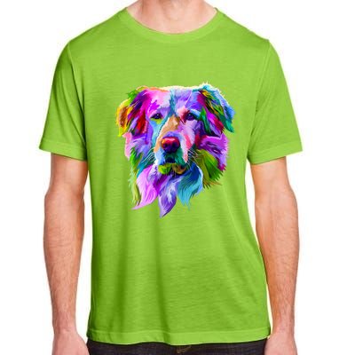 Golden Retriever Pop Art Portrait For Dog Owners Adult ChromaSoft Performance T-Shirt