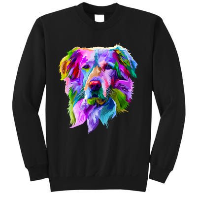 Golden Retriever Pop Art Portrait For Dog Owners Sweatshirt