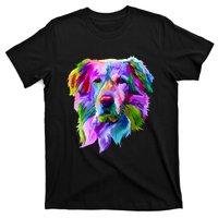 Golden Retriever Pop Art Portrait For Dog Owners T-Shirt