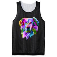 Golden Retriever Pop Art Portrait For Dog Owners Mesh Reversible Basketball Jersey Tank