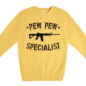 Gun Rifle Pew Pew Specialist Premium Crewneck Sweatshirt