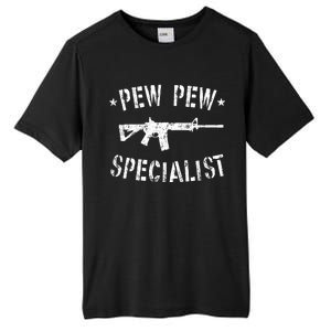 Gun Rifle Pew Pew Specialist Tall Fusion ChromaSoft Performance T-Shirt