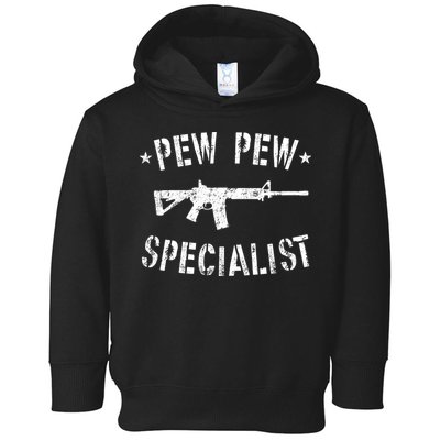 Gun Rifle Pew Pew Specialist Toddler Hoodie