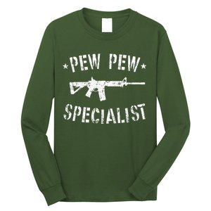 Gun Rifle Pew Pew Specialist Long Sleeve Shirt