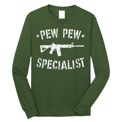 Gun Rifle Pew Pew Specialist Long Sleeve Shirt