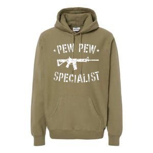 Gun Rifle Pew Pew Specialist Premium Hoodie