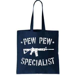 Gun Rifle Pew Pew Specialist Tote Bag