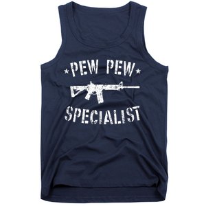 Gun Rifle Pew Pew Specialist Tank Top