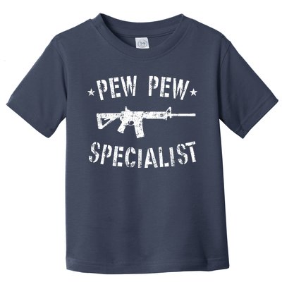 Gun Rifle Pew Pew Specialist Toddler T-Shirt