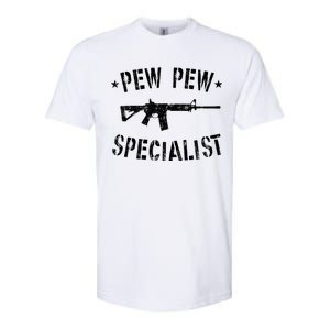 Gun Rifle Pew Pew Specialist Softstyle CVC T-Shirt