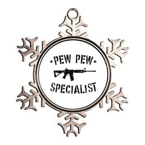 Gun Rifle Pew Pew Specialist Metallic Star Ornament