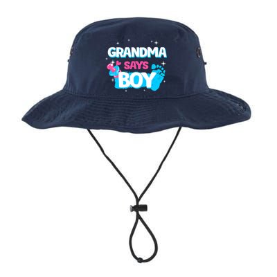 Gender Reveal Party Grandma Says Boy Team Boy Bucket Hat