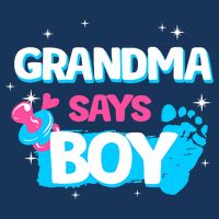 Gender Reveal Party Grandma Says Boy Team Boy Women's V-Neck T-Shirt