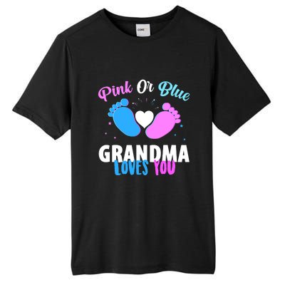 Gender Reveal Party Pink Or Blue Grandma Loves You Tall Fusion ChromaSoft Performance T-Shirt