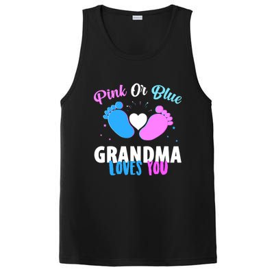 Gender Reveal Party Pink Or Blue Grandma Loves You PosiCharge Competitor Tank