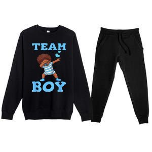 Gender Reveal Party Team Premium Crewneck Sweatsuit Set