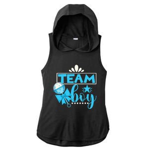 Gender Reveal Party Baby Shower Team Boy Gender Reveal Ladies PosiCharge Tri-Blend Wicking Draft Hoodie Tank