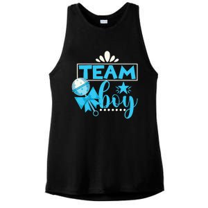 Gender Reveal Party Baby Shower Team Boy Gender Reveal Ladies PosiCharge Tri-Blend Wicking Tank