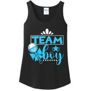 Gender Reveal Party Baby Shower Team Boy Gender Reveal Ladies Essential Tank