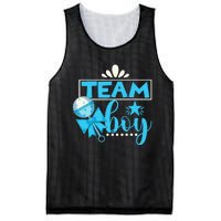 Gender Reveal Party Baby Shower Team Boy Gender Reveal Mesh Reversible Basketball Jersey Tank