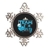 Gender Reveal Party Baby Shower Team Boy Gender Reveal Metallic Star Ornament