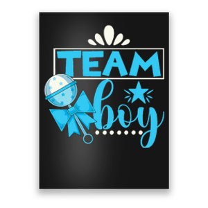 Gender Reveal Party Baby Shower Team Boy Gender Reveal Poster