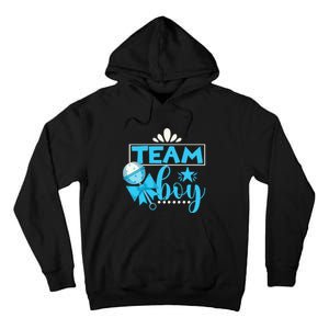 Gender Reveal Party Baby Shower Team Boy Gender Reveal Tall Hoodie