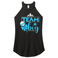 Gender Reveal Party Baby Shower Team Boy Gender Reveal Women's Perfect Tri Rocker Tank