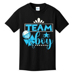 Gender Reveal Party Baby Shower Team Boy Gender Reveal Kids T-Shirt