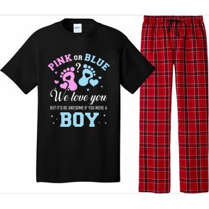 Gender Reveal Pink Or Blue Love You But Awesome If Were Pajama Set