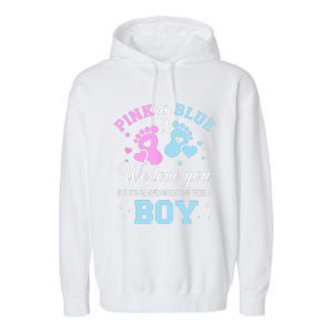 Gender Reveal Pink Or Blue Love You But Awesome If Were Garment-Dyed Fleece Hoodie