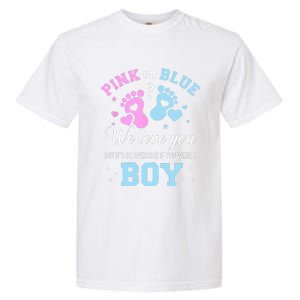 Gender Reveal Pink Or Blue Love You But Awesome If Were Garment-Dyed Heavyweight T-Shirt