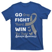 Gray Ribbon Present Anomia Aphasia Awareness Month Gift T-Shirt