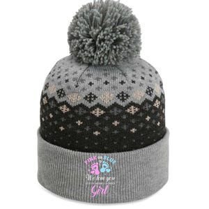 Gender Reveal Pink Or Blue Love You But Awesome If Were The Baniff Cuffed Pom Beanie